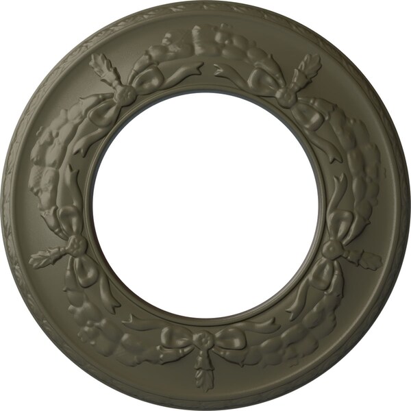 Ekena Millwork Salem Ceiling Medallion (Fits Canopies up to 7 1/8"), 13 1/4"OD x 7 1/8"ID x 7/8"P, Witch Hazel CM13SAWHF - main